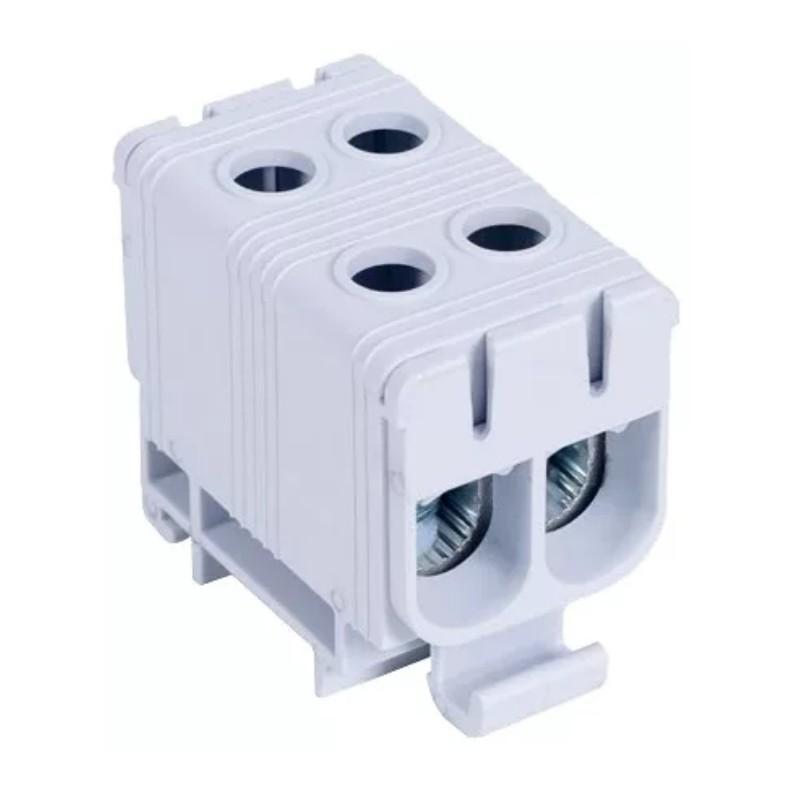 Złączka kompaktowa na szynę, szara  6-50mm2 FLEAL-50/2