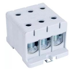 Złączka kompaktowa na szynę, szara 6-50mm2 FLEAL-50/3