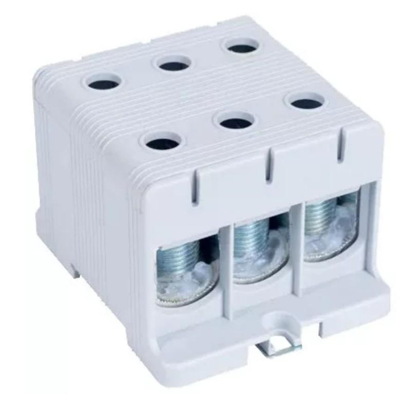 Złączka kompaktowa na szynę, szara 6-50mm2 FLEAL-50/3