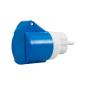 Adapter kempingowy - wtyk 230V Uni-schuko, gniazdo 16A 3p IP44