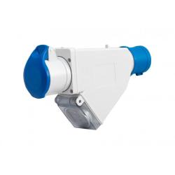 Adapter kempingowy - wtyk 16A 3p, gniazdo 16A 3P, gniazdo 230V IP44 F-ELEKTRO