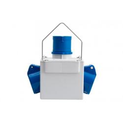 Adapter kempingowy - wtyk 16A 3p, gniazdo 2x16A 3P  - z uchwytem IP44