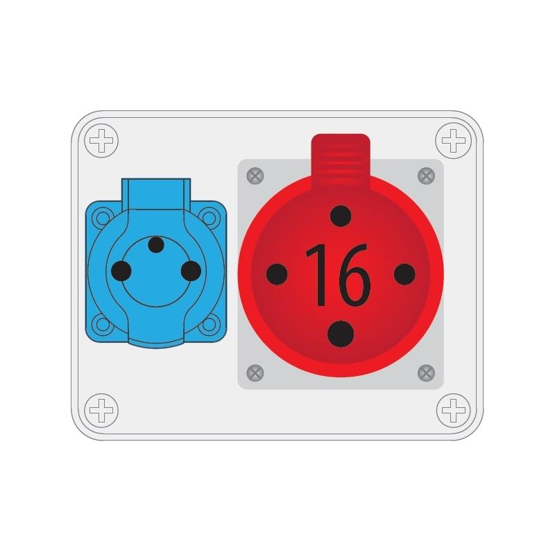 Rozdzielnica R-BOX 150 1x230V 1x16A/4P - B.1202