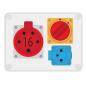 Rozdzielnica R-BOX 190 1x230V 1x16A/5P 0-1 - B.1093W