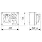 Rozdzielnica R-BOX 190 1x230V 1x16A/5P 0-1 - B.1093W