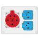 Rozdzielnica R-BOX 190 2x230V 1x16A/5P - B.1602