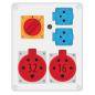 Rozdzielnica R-BOX 240 2x230V 1x32A/5P 1x16A/5P 0-1 - B.1094W