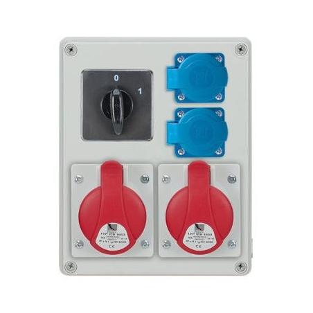 Rozdzielnica R-BOX 240 2x230V 1x32A/5P 1x16A/5P 0-1 - B.1094W