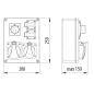 Rozdzielnica R-BOX 240 2x230V 1x32A/5P 1x16A/5P 0-1 - B.1094W