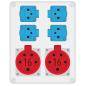 Rozdzielnica R-BOX 240 4x230V 2x16A/5P - B.1096