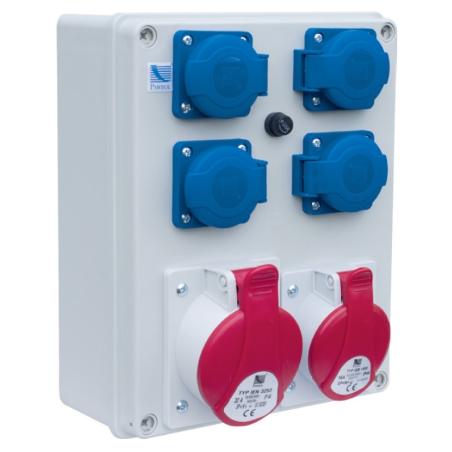 Rozdzielnica R-BOX 240 4x230V 2x16A/5P - B.1096