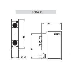 Styk pomocniczy boczny BCXMLE 20 (2NO)