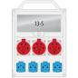Rozdzielnica R-BOX 380R 3x32A/5P 4x230V 13S - B.18.380-3
