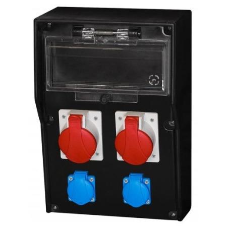 Rozdzielnica gumowa LIDO 12S 2x16A/5P 2x250V