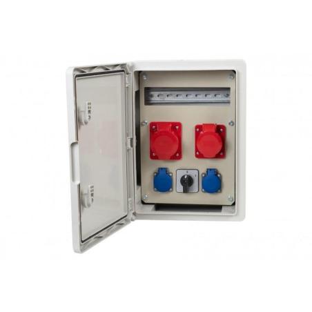 Rozdzielnica budowlana RB-300 12M 16A/5P, 32A/5P, 2x230V, 0/1, IP65