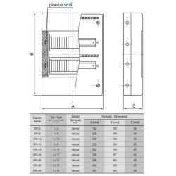 Rozdzielnica natynkowa SRn-18 (N+PE) 1x18 Elektro-Plast Opatówek
