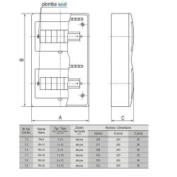 Rozdzielnica natynkowa Rn-24 fala (N+PE) 2x12 Elektro-Plast Opatówek