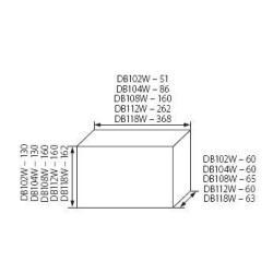 Rozdzielnica natynkowa DB102W Ideal 1x2 Kanlux