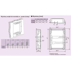 Rozdzielnica podtynkowa RWN 3x12 (drzwi matalowe) Legrand