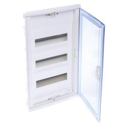 Rozdzielnica podtynkowa RWN 3x12 (drzwi transparentne)