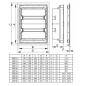 Rozdzielnica podtynkowa ERP 2x12 drzwi metal ETI