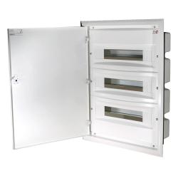 Rozdzielnica podtynkowa ERP 3x18 drzwi metal ETI