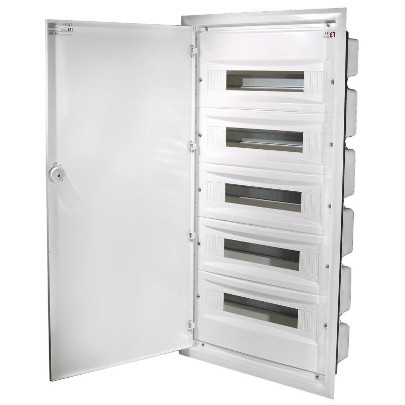 Rozdzielnica podtynkowa ERP 5x18 drzwi metal ETI