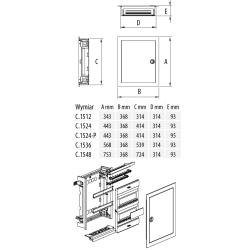 Rozdzielnica uniwersalna dwurzędowa RO-2 Pawbol