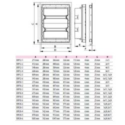 Rozdzielnica multimedialna podtynkowa ERP18-4-2V MEDIA ETI Polam