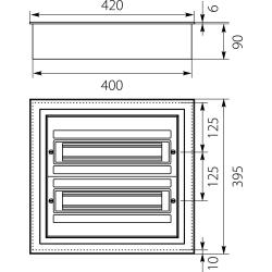 Rozdzielnica podtynkowa DARP-32S QUITELINE (2x16) Elektro-Plast Opatówek