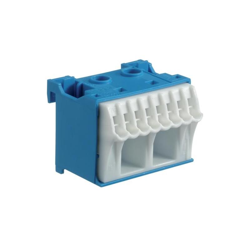 Blok samozacisków neutralny niebieski 10-zaciskowy KN10N