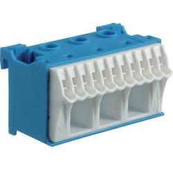 Blok samozacisków neutralny niebieski 14-zaciskowy KN14N Hager Polo