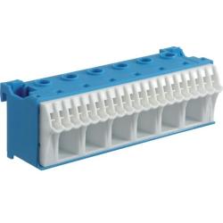 Blok samozacisków neutralny niebieski 26-zaciskowy KN26N Hager Polo