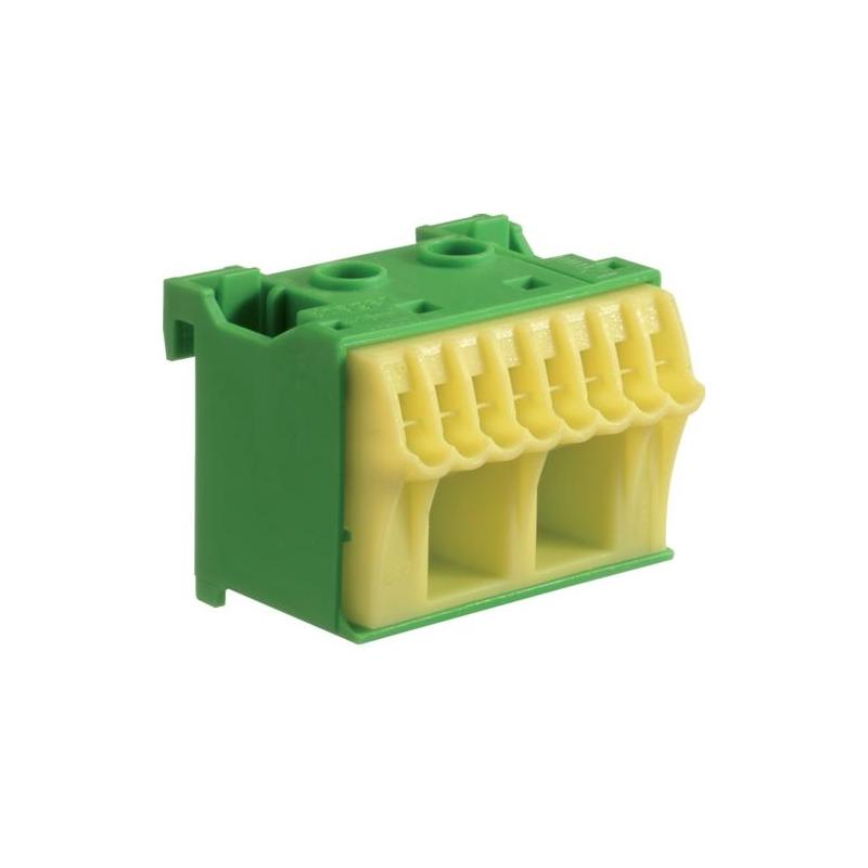 Blok samozacisków ochronny zielony 10-zaciskowy KN10E