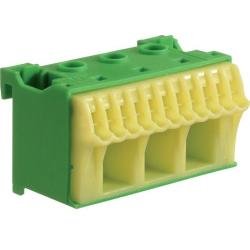 Blok samozacisków ochronny zielony 14-zaciskowy KN14E Hager Polo