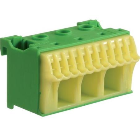 Blok samozacisków ochronny zielony 14-zaciskowy KN14E Hager Polo