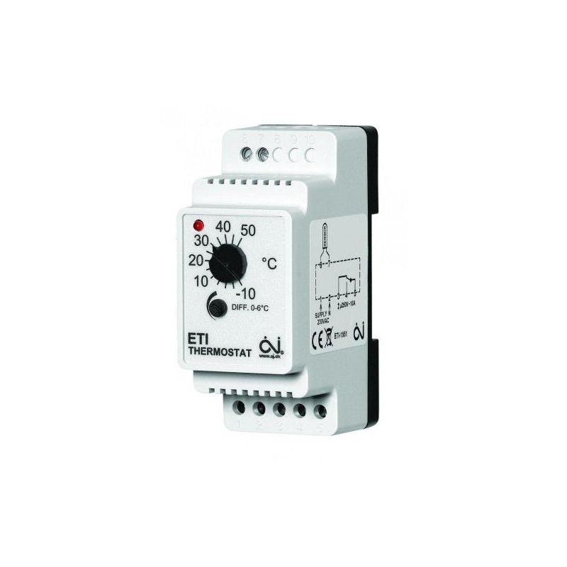 Termostat elektroniczny na szynę DIN ETI-1551