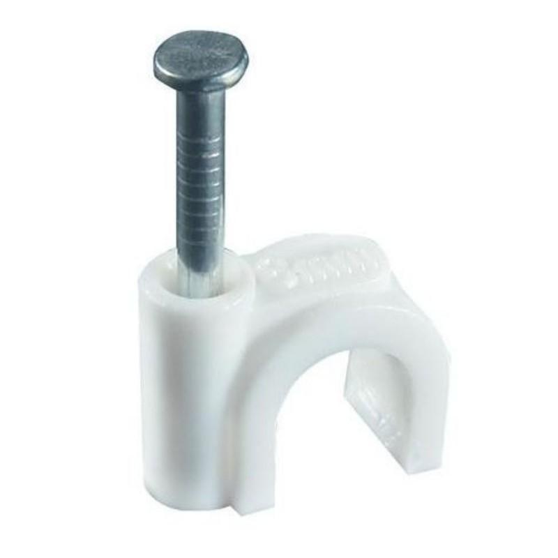 Flop 4 (100 szt.) uchwyt kablowy z gwoździem