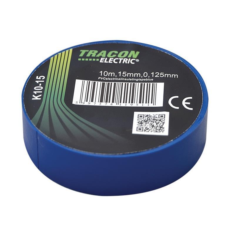 Taśma izolacyjna 10mx15mm niebieska Taśma izolacyjna 10mx15mm niebieska