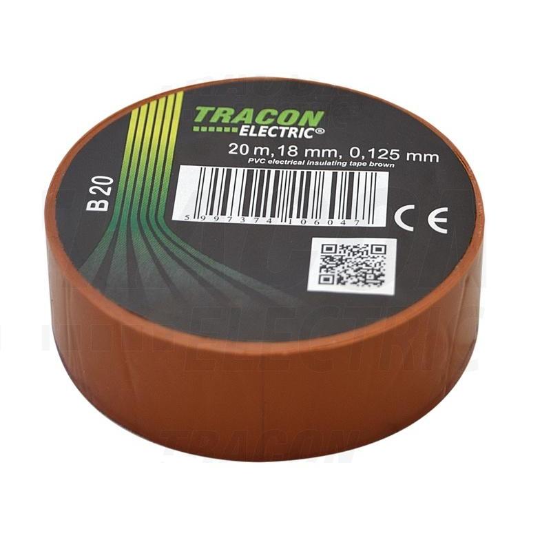 Taśma izolacyjna 20mx18mm  brąz