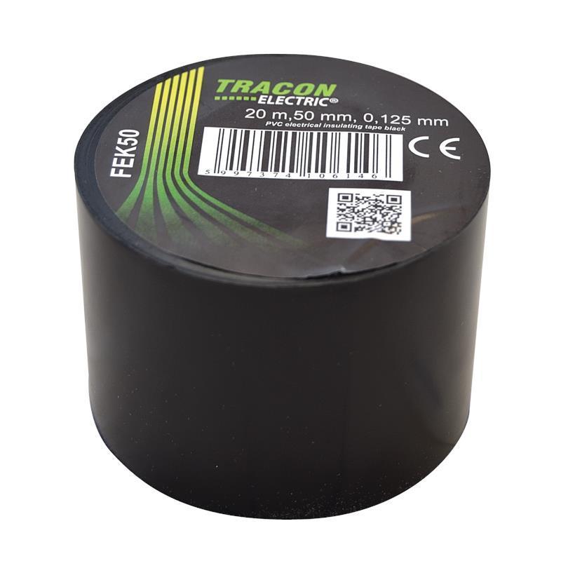 Taśma izolacyjna 20mx50mm czarny Taśma izolacyjna 20mx50mm czarny