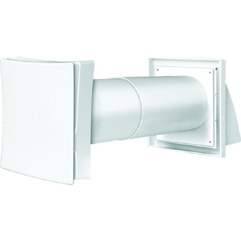 Nawiewnik z kratką regulacyjną wewnętrzną i kratką z okapem PS 102WH