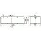 Łącznik kanałów płaskich - 204 x 60 mm