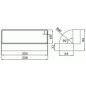Kolano pionowe 90° - 204 x 60 mm