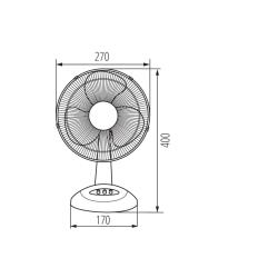 Wentylator biurkowy 23cm VENETO-23B Kanlux