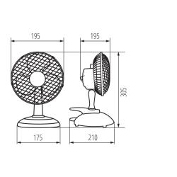 Wentylator z klipsem mocującym VENETO-15GR Kanlux