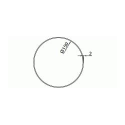 Kanał wentylacyjny okrągły FI 150 1,5m - 1150-6 Vents Group