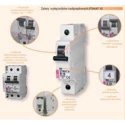 Wyłącznik nadprądowy ETIMAT10 1P B16 10kA ETI ETI Polam