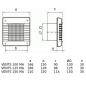 Wentylator łazienkowy VENTS 125 MA