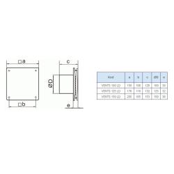 Wentylator łazienkowy VENTS 100 LD Vents Group